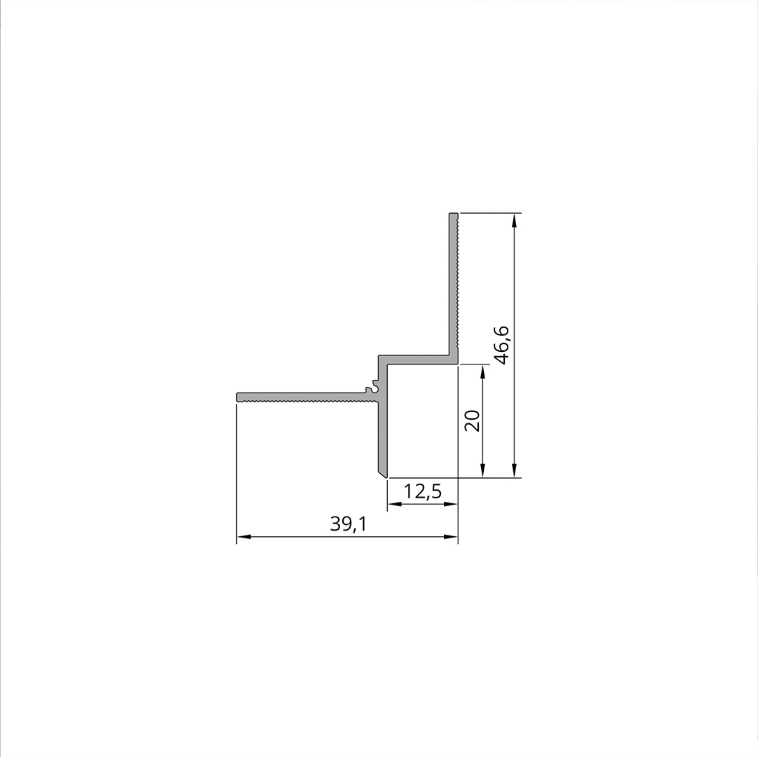 Shadow gap ceiling profile (6)